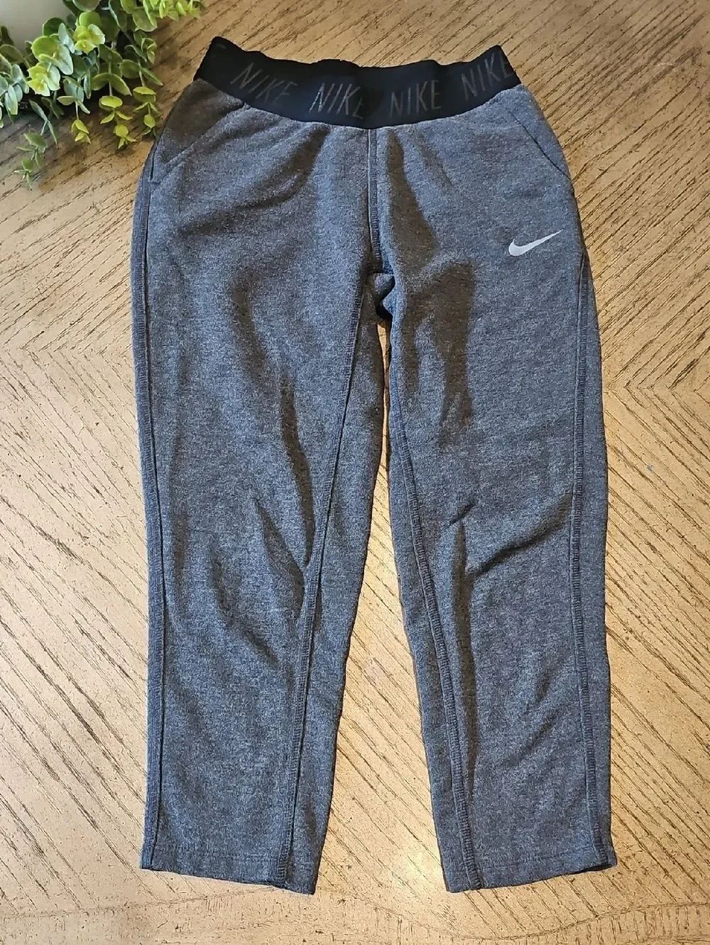 Nike Charcoal Gray Elastic Waist Joggers XS